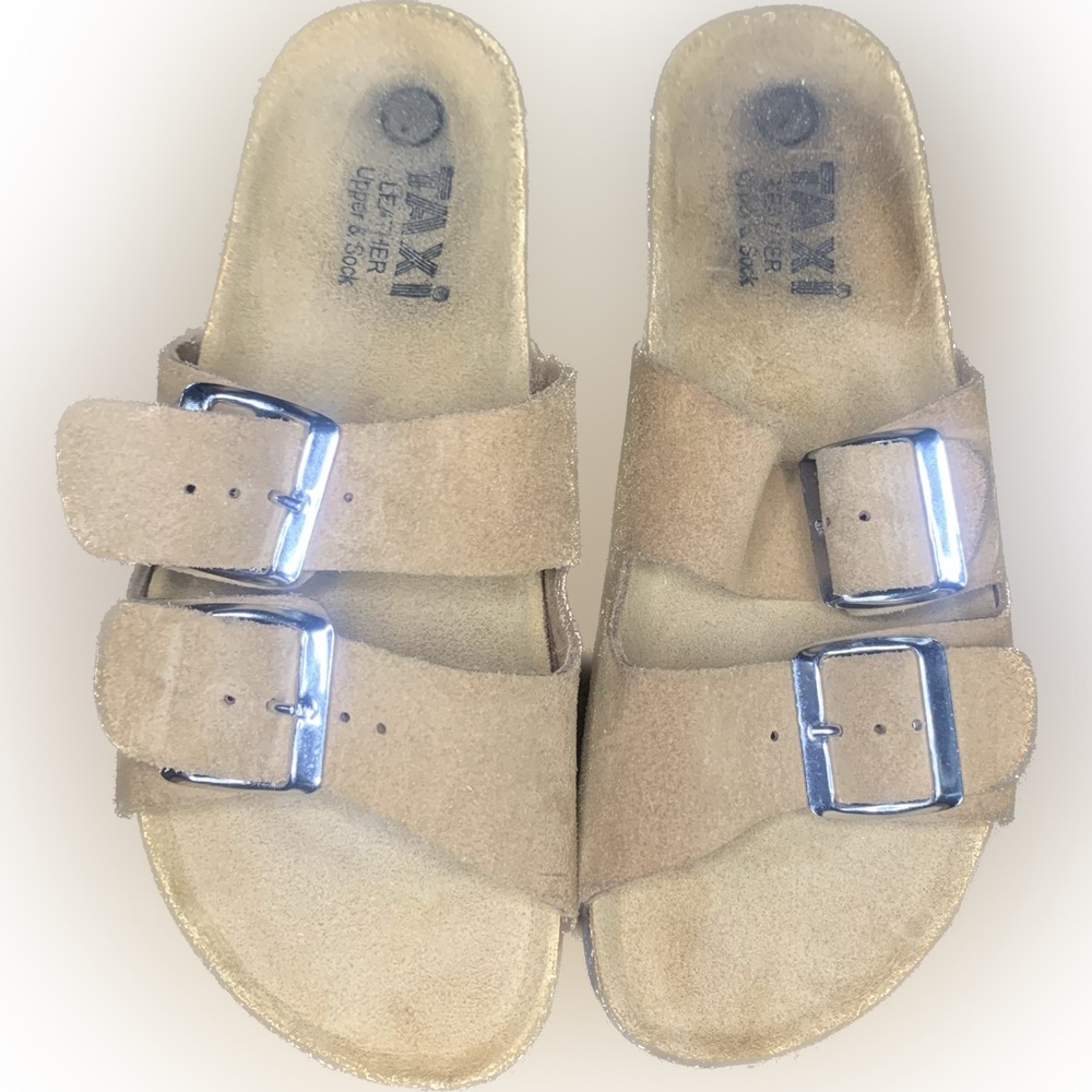 Buckled Slip on Sandals
